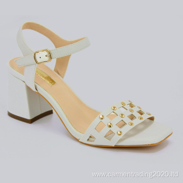 New square toe heels and sandals